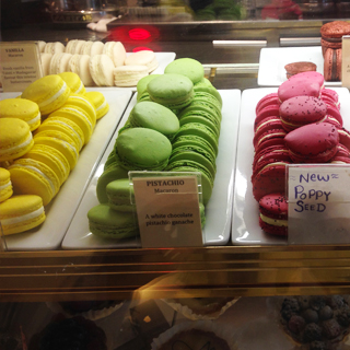 Their specialty, macarons, which Baptiste will soon be making in-house