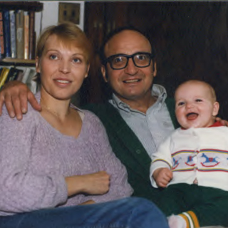 Baby Joanna with her parents
