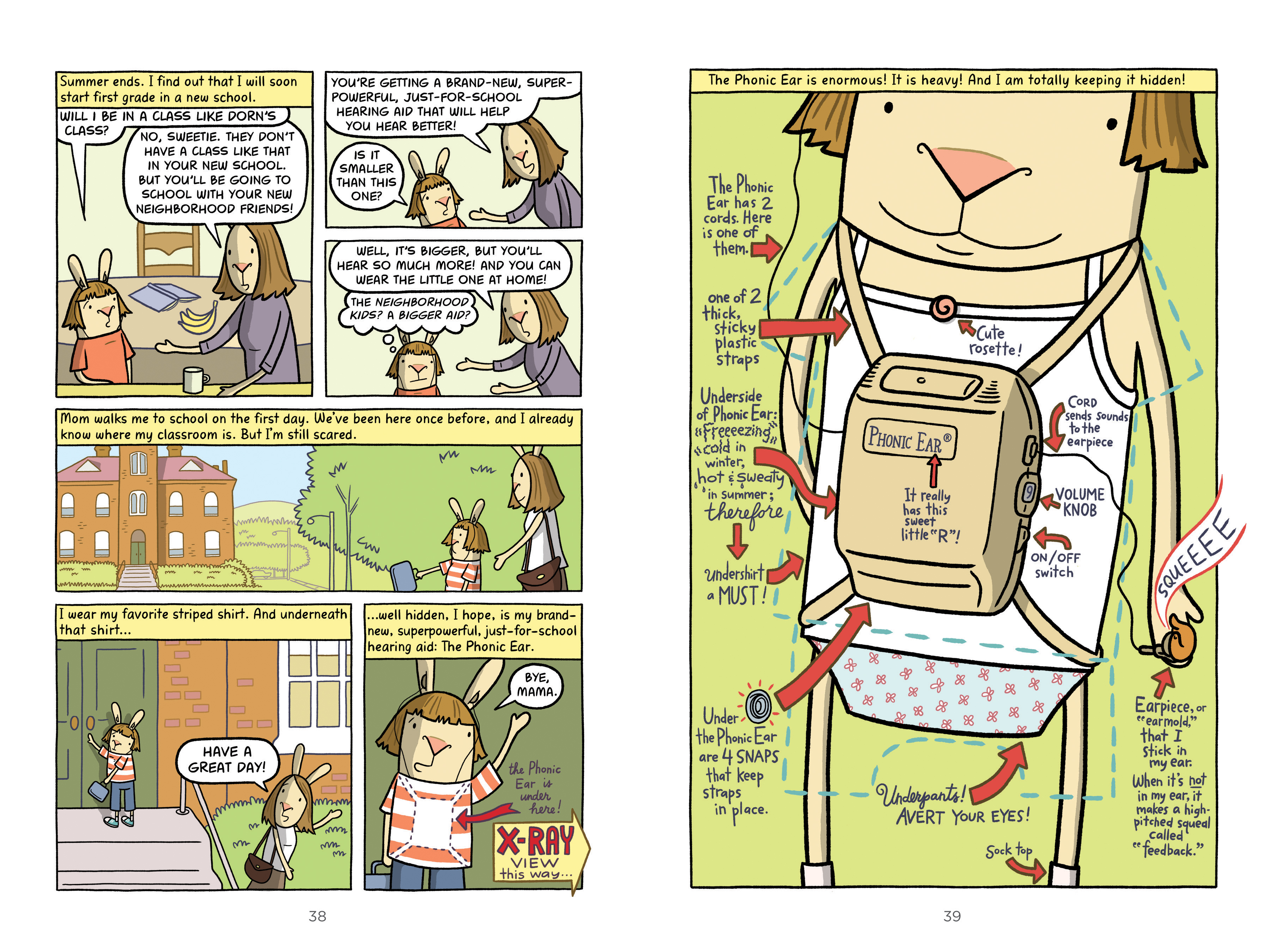 Sample page from El Deafo. Click image to view larger.