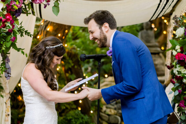 Andrea and Dan at their wedding